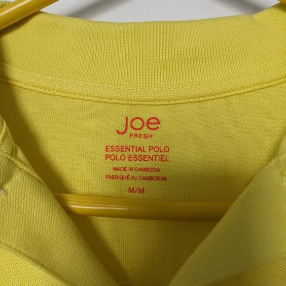 Joe fresh yellow polos shirt size medium - Picture 3 of 3